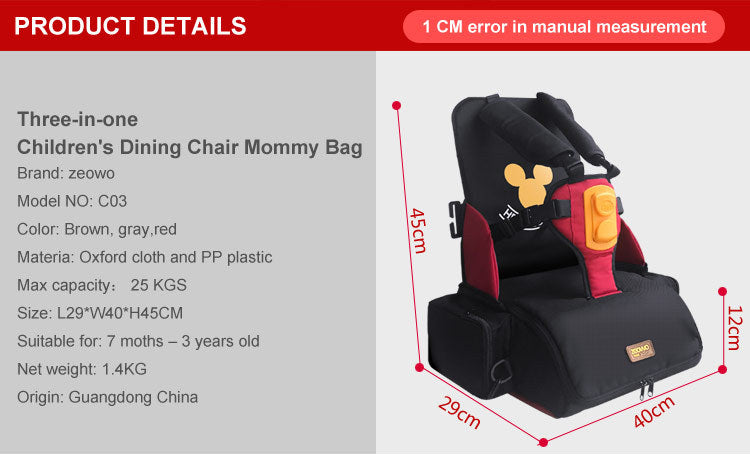 Mochila multifuncional de 3 vías
