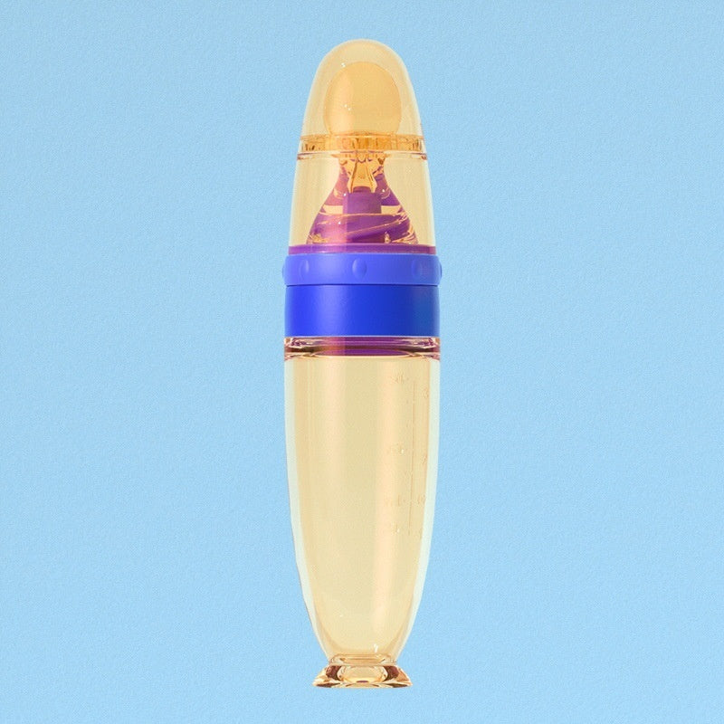 Botella de pasta de arroz con gel de sílice con succión (contiene nanoplata, para bebés)