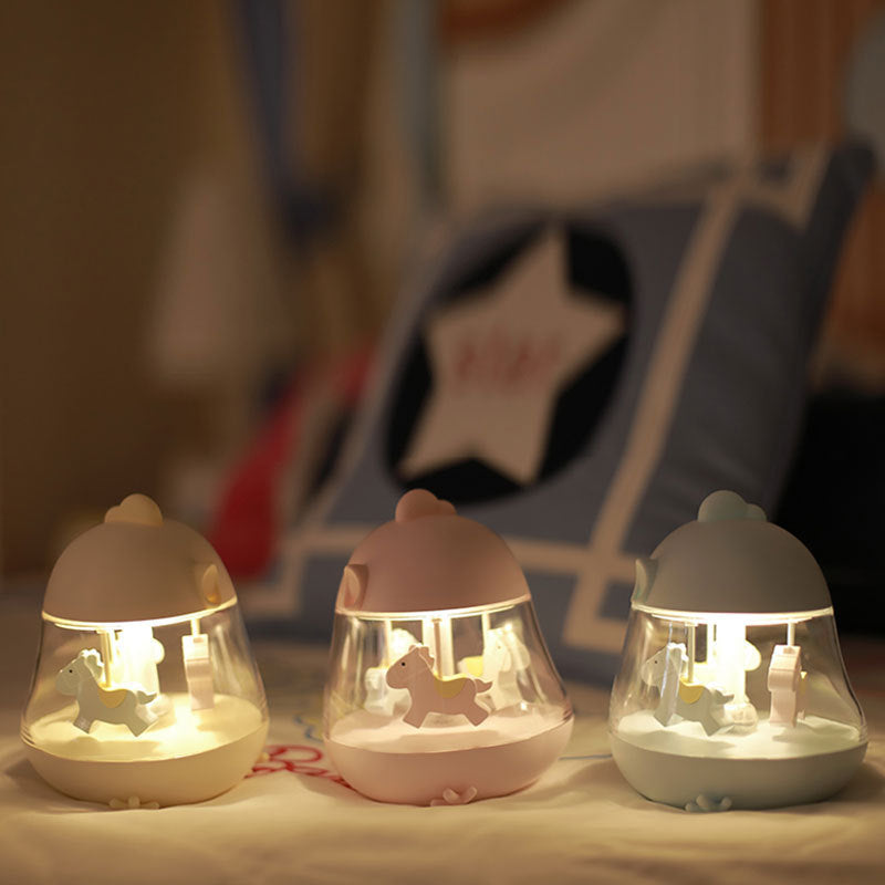 Luz de carrossel com caixa de música