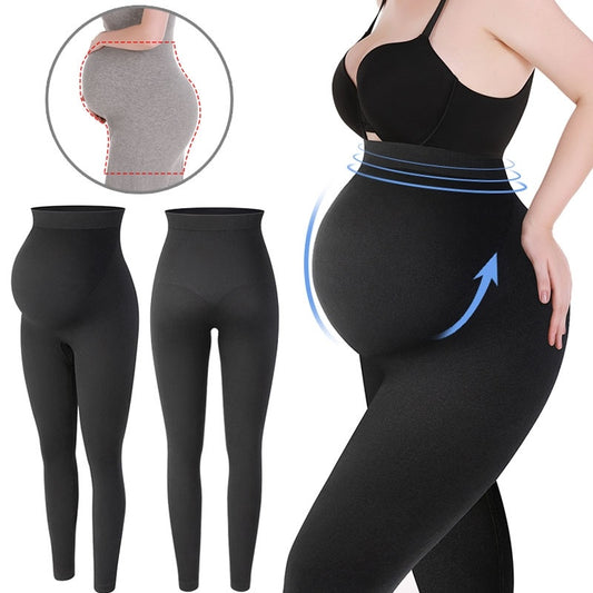 妊婦用ハイウエストレギンスパンツ