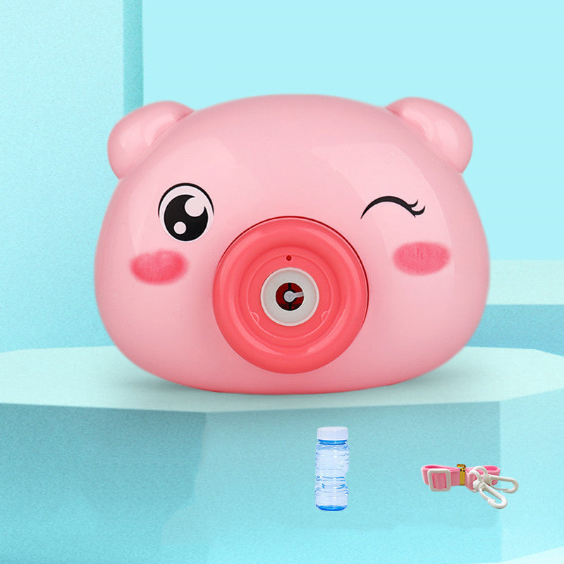 シャボン玉が出る子供用カメラトイ