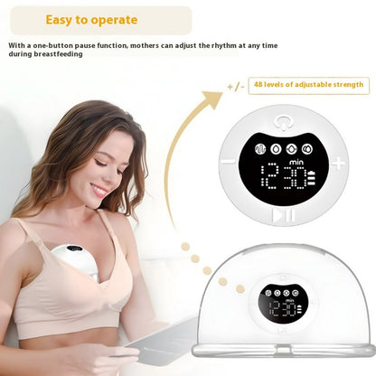 電動ハンズフリー静音授乳カップ（インビジブル＆携帯型）