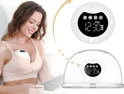 電動ハンズフリー静音授乳カップ（インビジブル＆携帯型）