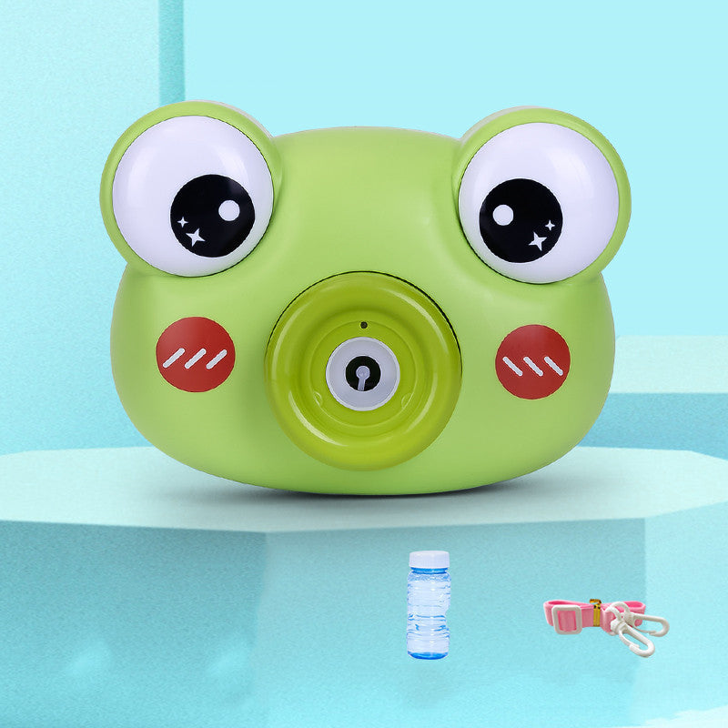 シャボン玉が出る子供用カメラトイ