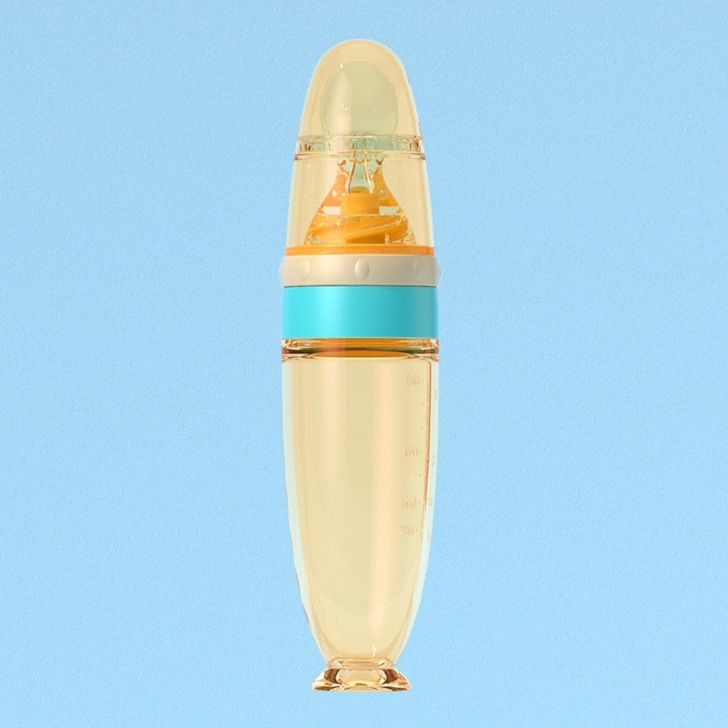 シリカゲル製吸引付き米ペーストボトル（ナノシルバー入り・ベビー用）